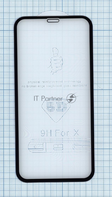 Защитное стекло 5D для Apple iPhone 11 Pro Max черный