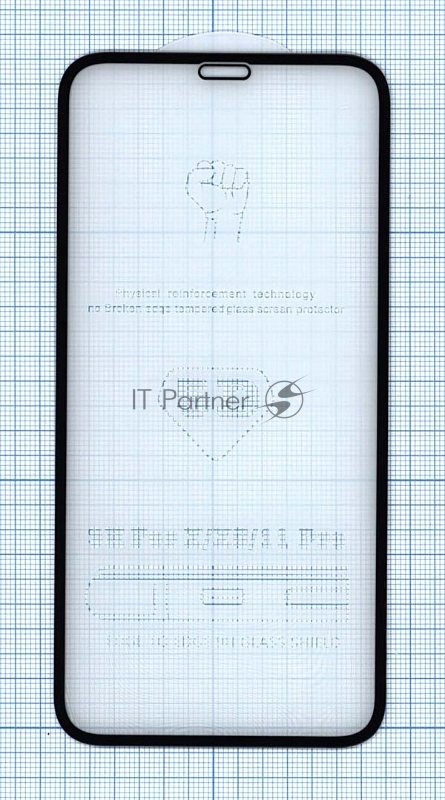 Защитное стекло 5D для Apple iPhone 11 Pro черный