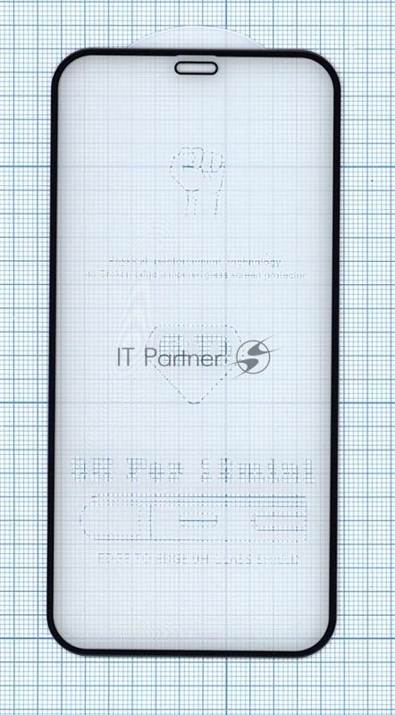 Защитное стекло 6D для Apple iPhone 12 mini черный