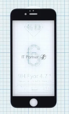 Защитное стекло 4D для Apple iPhone 6/6S черный