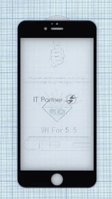 Защитное стекло 6D для Apple iPhone 6/6S Plus черный
