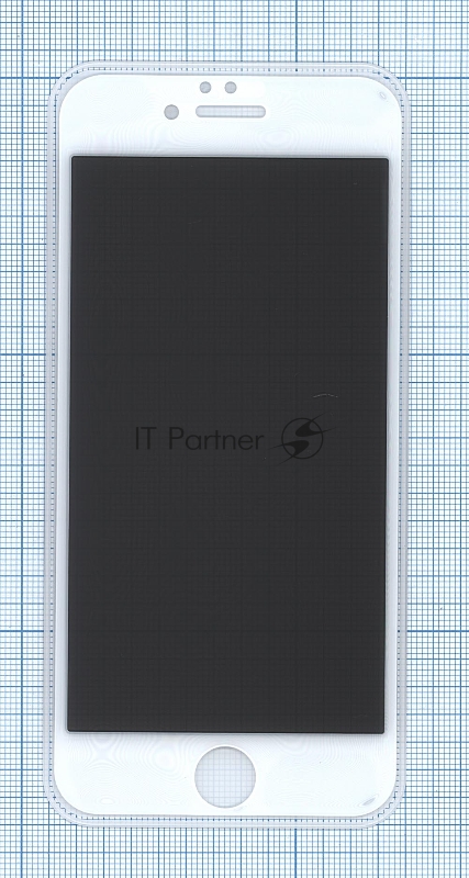 Защитное стекло Privacy "Анти-шпион" для iPhone 6/6S белый