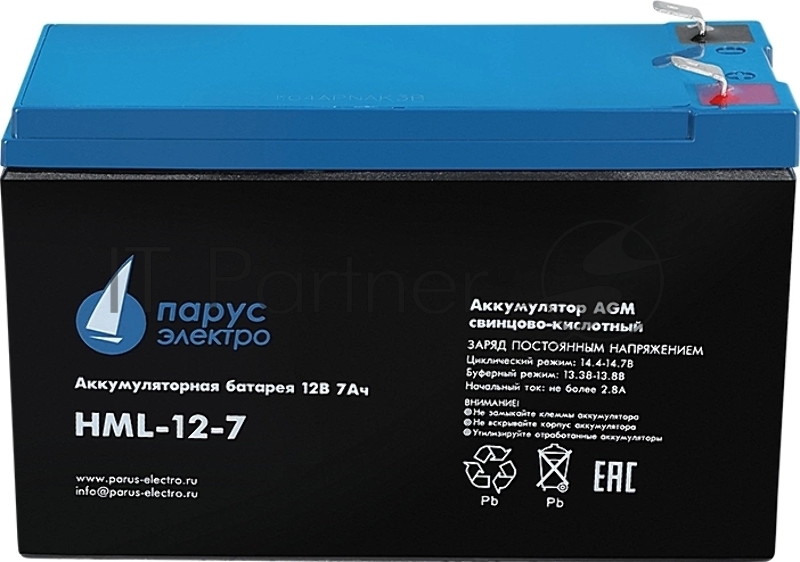 Батарея для ИБП Парус Электро, профессиональная серия HML-12-7