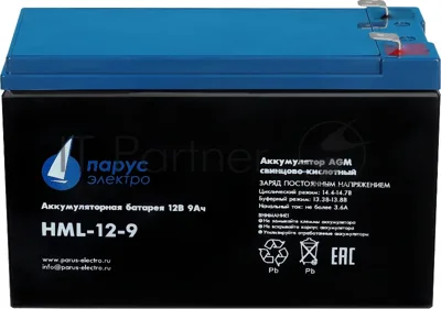 Батарея для ИБП Парус Электро, профессиональная серия HML-12-9