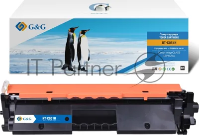 Картридж лазерный G&G GG-C051H черный (1700 стр.) для Canon LBP 162dw/MF 264dw/267dw/269dw