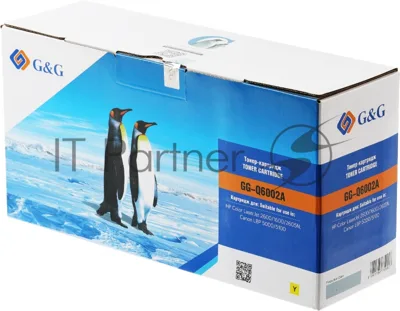 Картридж лазерный G&G GG-Q6002A желтый (2000 стр.) для HP CLJ 1600/2600/2605N, LBP 5000/5100