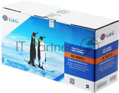 Картридж лазерный G&G GG-TN2075 черный (2500 стр.) для Brother DCP-7010/7010R/7020/7025/7025R/FAX-2820/2825/2825R/2920/2920R/HL-2030/2030R/2040/2040R/2070N/2070/2070NR/MFC-7225/7225N/7420/7420R/7820/7820N/7820NR/7820R