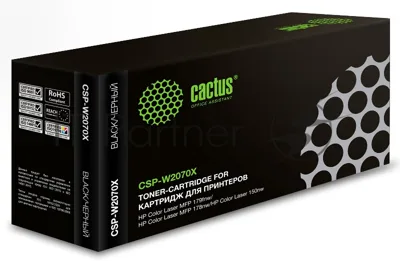 Картридж лазерный Cactus CSP-W2070X (117X) черный (1500 стр.) для HP Color Laser 150a/150nw/178nw MFP/179fnw MFP