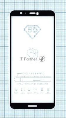 Защитное стекло "Полное покрытие" для Huawei P Smart Z черный