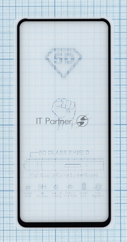 Защитное стекло "Полное покрытие" для Xiaomi Poco X3 черный