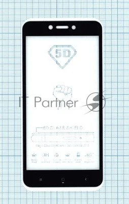 Защитное стекло "Полное покрытие" для Xiaomi Redmi Go черный