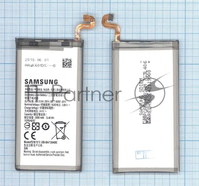 Аккумуляторная батарея EB-BA730ABE для Samsung Galaxy A8 Plus 2018 A730F 3500mAh