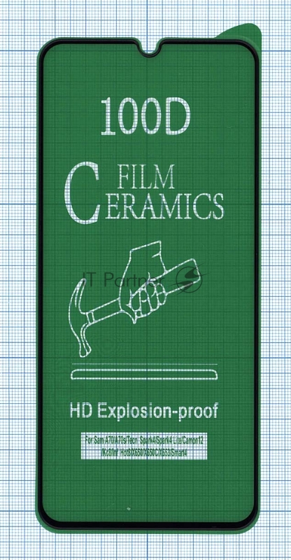 Керамическая пленка (стекло) для Xiaomi Redmi 9A черный