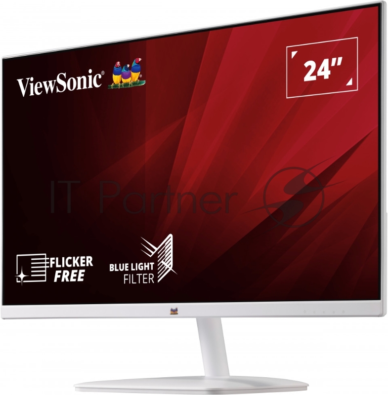 Монитор 23.8" ViewSonic VA2430-H-W-6 VA 1920x1080, 60 Гц, 5000:1, 250 кд/м2, 1xHDMI, 1xVGA, белый