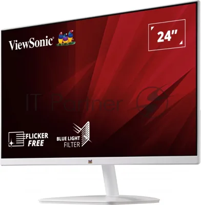 Монитор 23.8" ViewSonic VA2430-H-W-6 VA 1920x1080, 60 Гц, 5000:1, 250 кд/м2, 1xHDMI, 1xVGA, белый