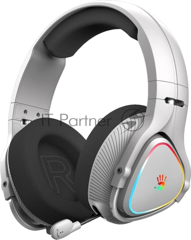 Гарнитура проводная с микрофоном A4Tech Bloody MR710 серый BT оголовье (MR710 GREY)