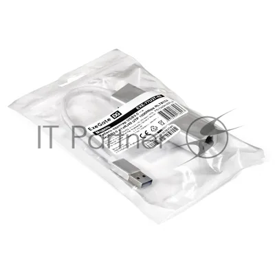 Кабель-адаптер ExeGate EXE-77U3T-45 (USB3.0 --> 3xUSB3.0 + 1xRJ45 UTP 1000Mbps RLT8153)