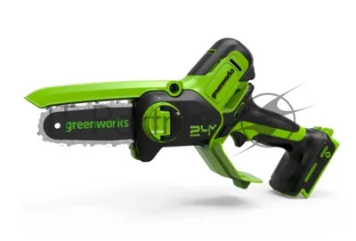 Цепная пила аккумуляторная GreenWorks GD24CSMNX, 24V, 15 см, без АКБ и ЗУ (2008707)