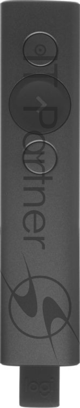 Презентер Logitech Spotlight Slate (серый, Bluetooth/2.4 GHz, перезаряжаемая литий-полимерная батарея 85мА·ч, 3D-акселерометр, гироскоп, кабель для зарядки, чехол) (арт. 910-004867, M/N: R-R0011/C-U0016)
