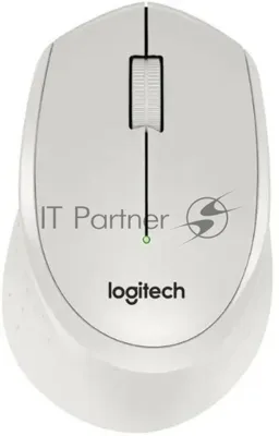 Мышь беспроводная Logitech M330 SILENT PLUS белый, 1000 dpi, радиоканал, USB, кнопки - 3