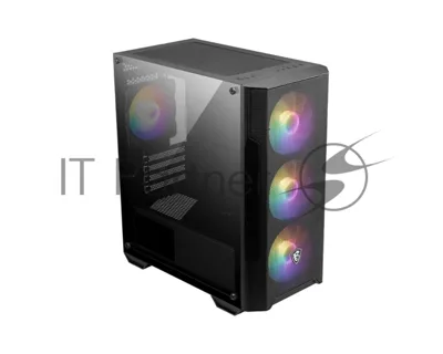 Компьютерный корпус MSI MAG FORGE M100A, Mini-Tower, черный 4x120мм