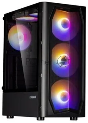 Компьютерный корпус MidiTower Zalman N4 black (ATX,Window, 6xRGb fan, USB 2.0 x2, USB 3.0x1, без БП) (N4 rev.1)