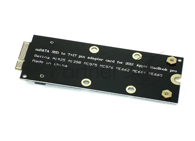Переходник на SSD mSATA для MacBook Pro 2012-2013гг. A1425; A1398