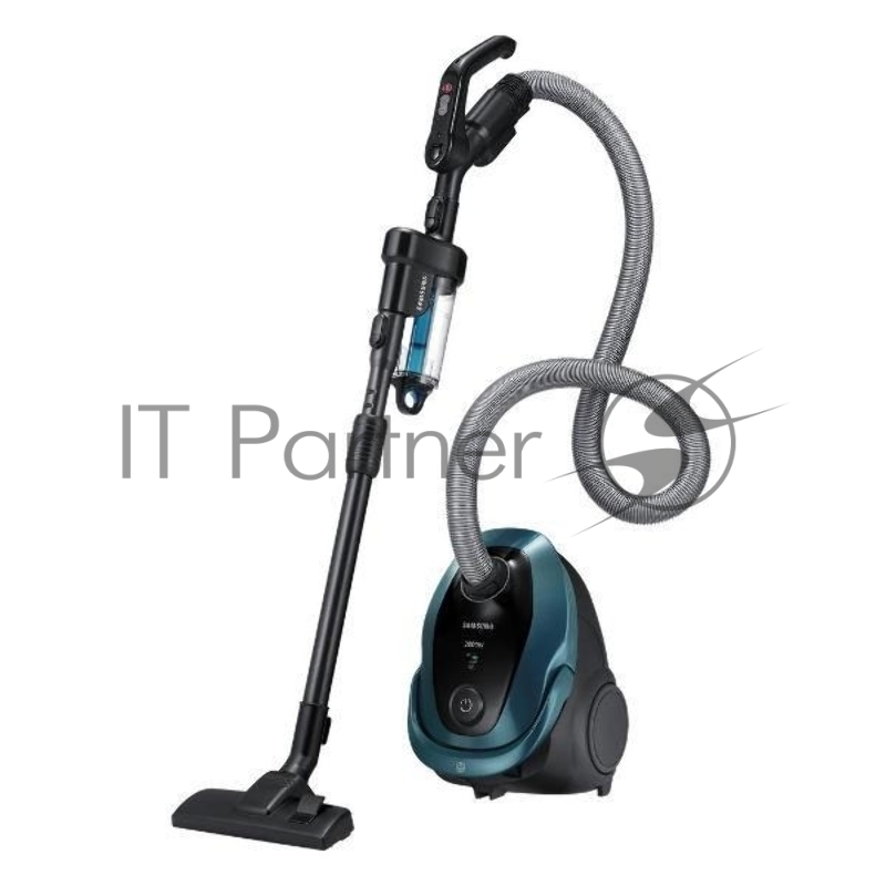 Пылесос Samsung VC20M2540JN/EV черный/зеленый, 460/2000 Вт, уборка сухая, пылесборник мешок 2.5 л