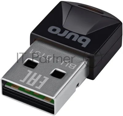 Адаптер USB Buro Bluetooth 5.1+EDR class 1.5 20м черный