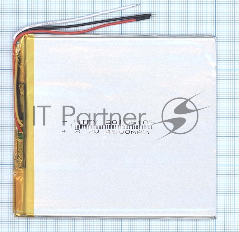 Аккумулятор Li-Pol (батарея) 3x105x105мм 3pin 3.7V/4500mAh