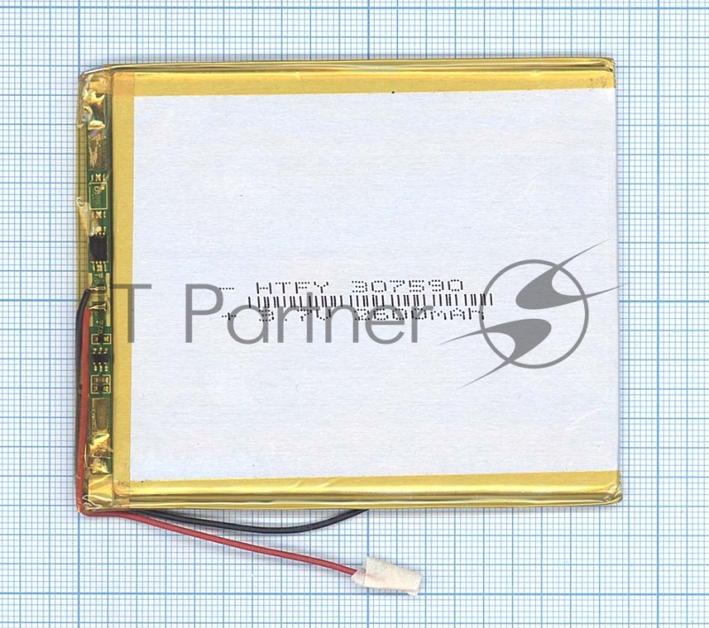Аккумулятор Li-Pol (батарея) 3x75x90мм 2pin 3.7V/2600mAh