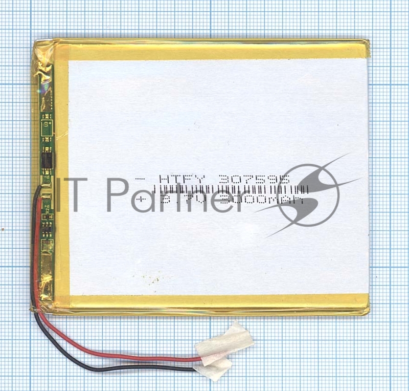 Аккумулятор Li-Pol (батарея) 3x75x95мм 2pin 3.7V/3000mAh