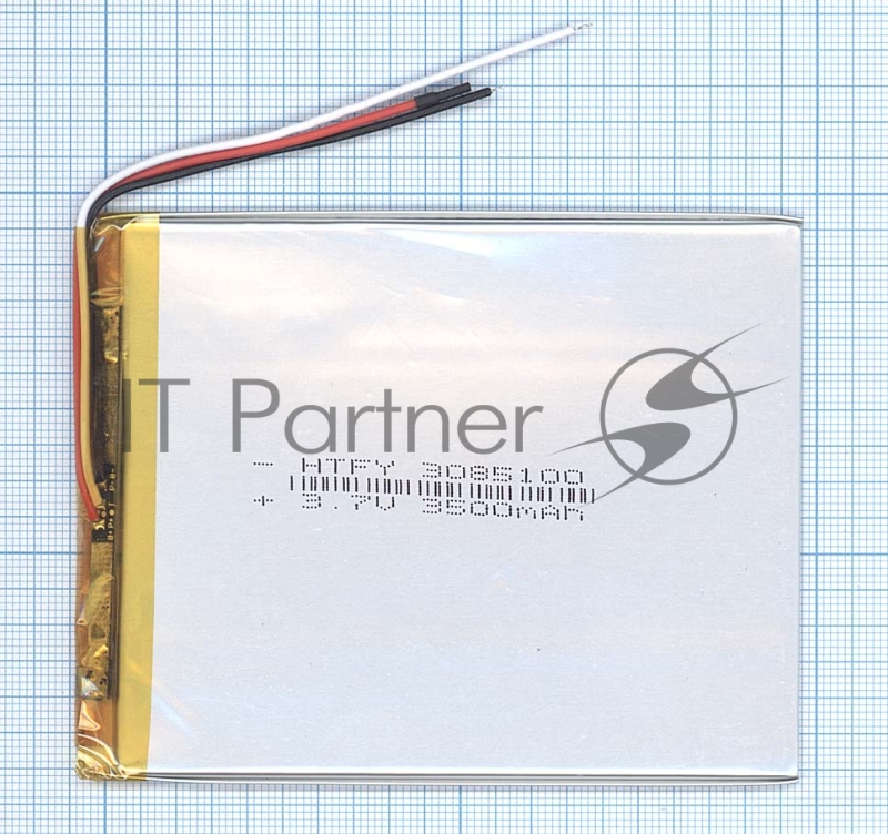 Аккумулятор Li-Pol (батарея) 3x85x100мм 3pin 3.7V/3500mAh