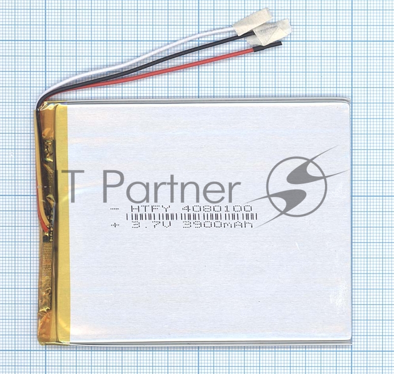 Аккумулятор Li-Pol (батарея) 4x80x100мм 3pin 3.7V/3900mAh