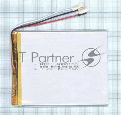 Аккумулятор Li-Pol (батарея) 4x80x100мм 3pin 3.7V/3900mAh
