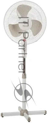 Вентилятор Oasis VF-40PWG белый/серый, напольный, 40 Вт, 3 скорости, 40 см (4 шт. в коробке)
