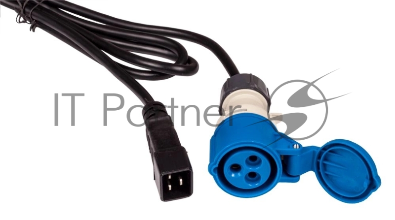 Шнур питания LANMASTER C20-I309 Female, 3х2.5, 220В, 16А, черный, 2.5 м.