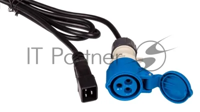 Шнур питания LANMASTER C20-I309 Female, 3х2.5, 220В, 16А, черный, 2.5 м.