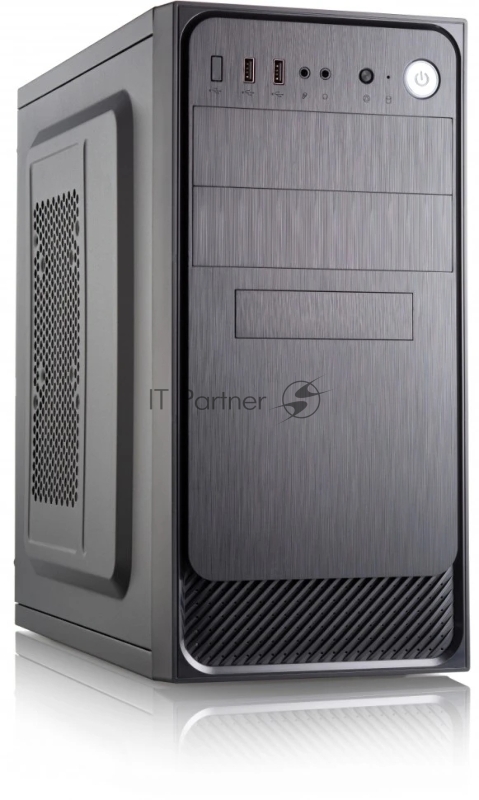 Компьютерный корпус с блоком питания 450Вт. Сase Forza mATX, 450W, 2xUSB 3.0, Black, w/o FAN, 12 см fan PSU, power cord