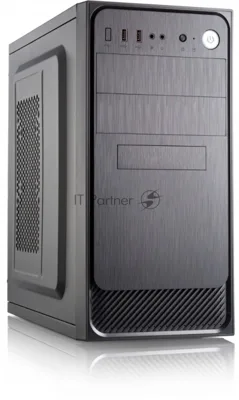 Компьютерный корпус с блоком питания 450Вт. Сase Forza mATX, 450W, 2xUSB 3.0, Black, w/o FAN, 12 см fan PSU, power cord