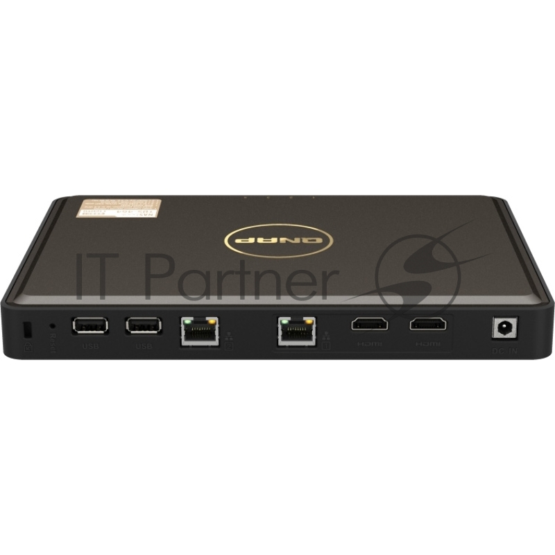 Сетевой RAID накопитель SMB QNAP TbS-464-8G NAS 4-bay M.2 NVMe, Intel Celeron N5105 4-core/4-thread 2.0-2.9 GHz, 8 Gb DDR4, 2 x 2.5 GbE, 2xUSB 3.2 Gen 1 port, 3xUSB 2.0 port, 2xHDMI Output