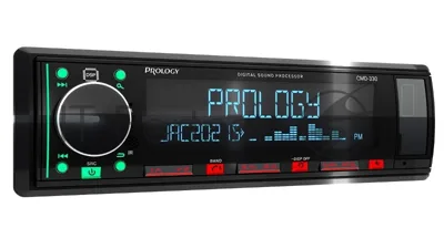 Автомагнитола Prology CMD-330, 1 DIN, Bluetooth, USB Type-A, AUX, пульт ДУ