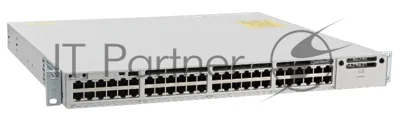 Коммутатор Cisco Catalyst 9300 C9300-48P-E, 48×1 Гбит/с PoE+ + 4×10 Гбит/с SFP+, управляемый