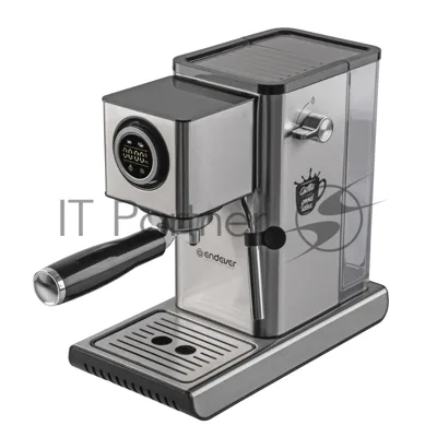 Кофеварка рожковая Endever Costa-1090 стальной, исп. кофе - молотый, 1,2 л, 1400 Вт, 15 бар