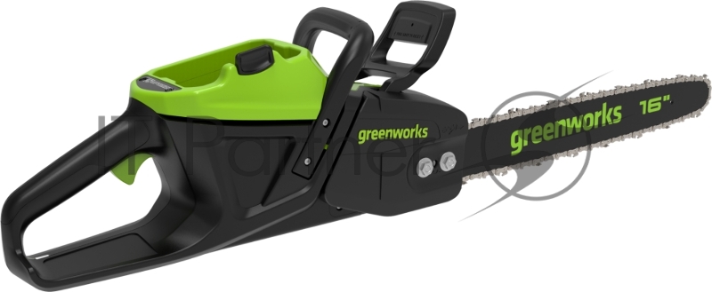 Цепная пила аккумуляторная GreenWorks D60CS25k4, 60V, 40 см, бесщеточная, 2500 Вт, с 1хАКБ 4 Ач. и ЗУ
