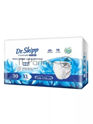 Подгузники для взрослых Dr.Skipp Standard Extra р-р XL, 30 шт., 8133