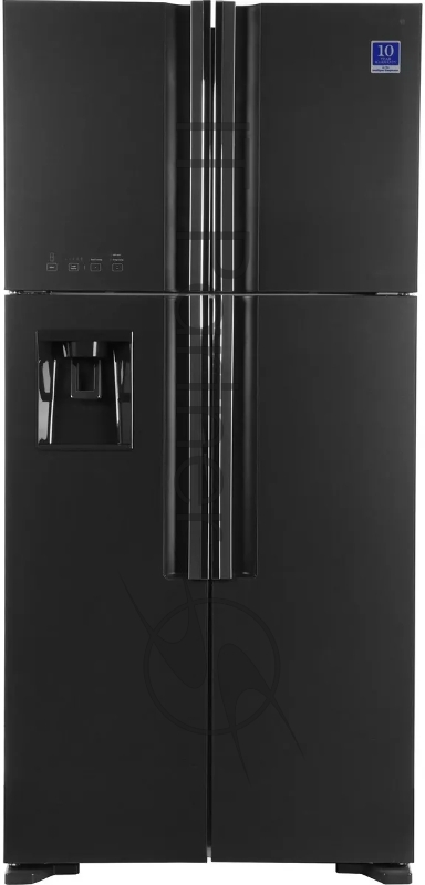 Холодильник Hitachi R-W660PUC7 GGR серый двухкамерный 396/144л морозилка сверху No Frost, Side by Side