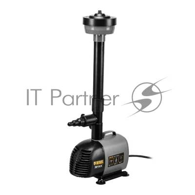 Насос фонтанный Denzel FNP110-34, 112 Вт, подъем 3,4 м, 3400 л/ч, колокольчик/каскад/гейзер