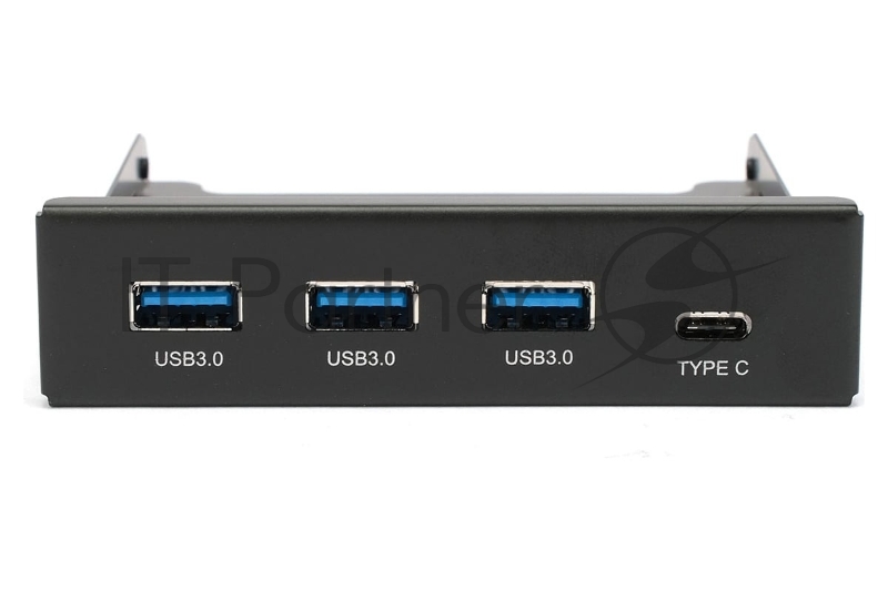 Планка USB 3.0 на переднюю панель 3.5" Gembird, FP3.5-USB3-3A1C, USB/Type-C, USB-A 3.0/Type-C