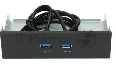 Планка USB 3.0 на переднюю панель 5.25" Gembird FP5.25-USB3-2A, USB, 2xUSB-A 3.0, USB